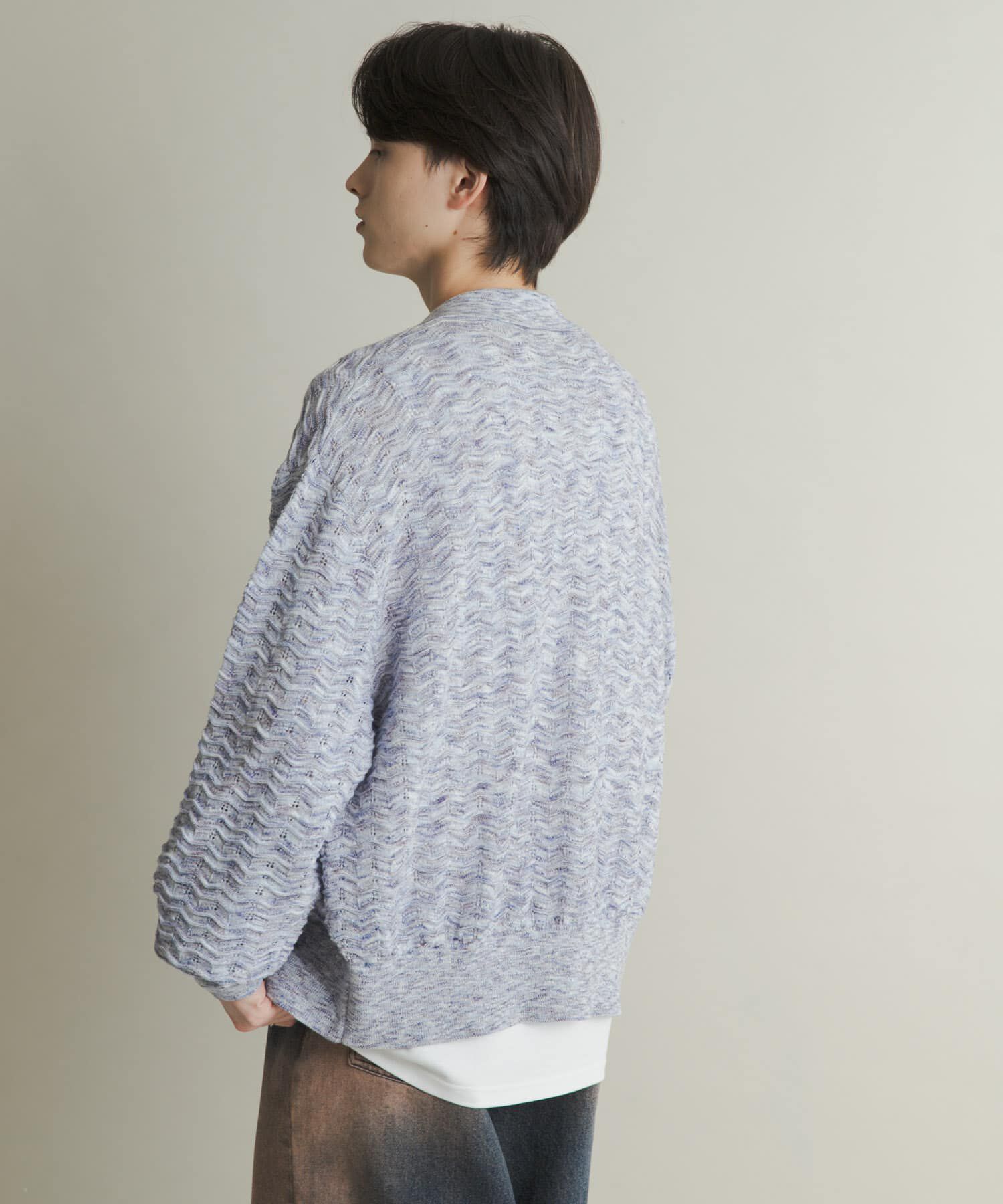 SENSE OF PLACE by URBAN RESEARCH「ミックスニットカーディガン」|カーディガン|