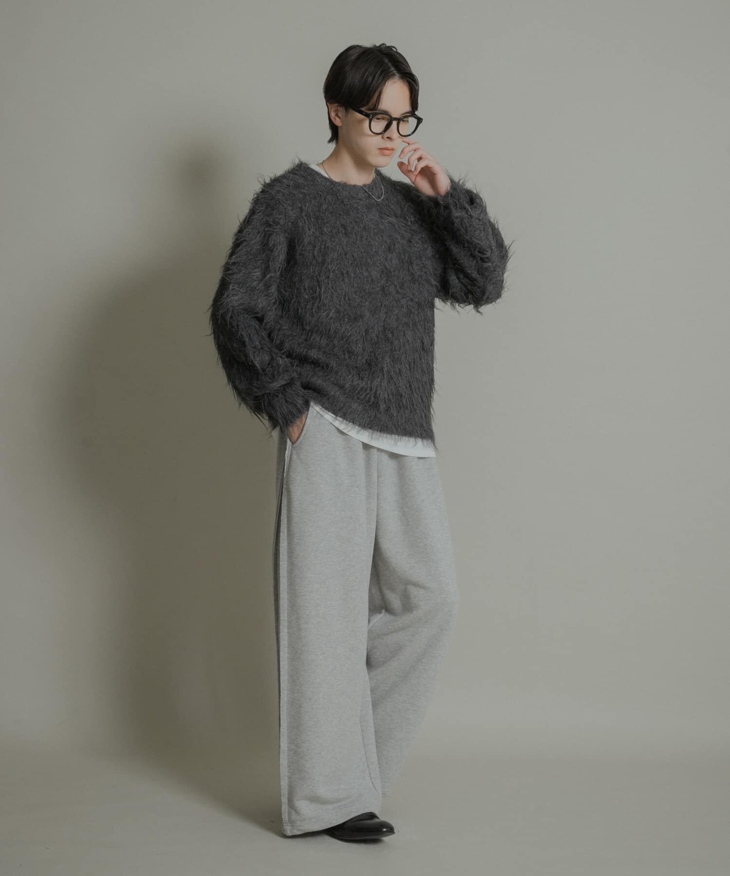 SENSE OF PLACE by URBAN RESEARCH「『洗濯可』シャギークルーネックニット」|ニット・セーター|