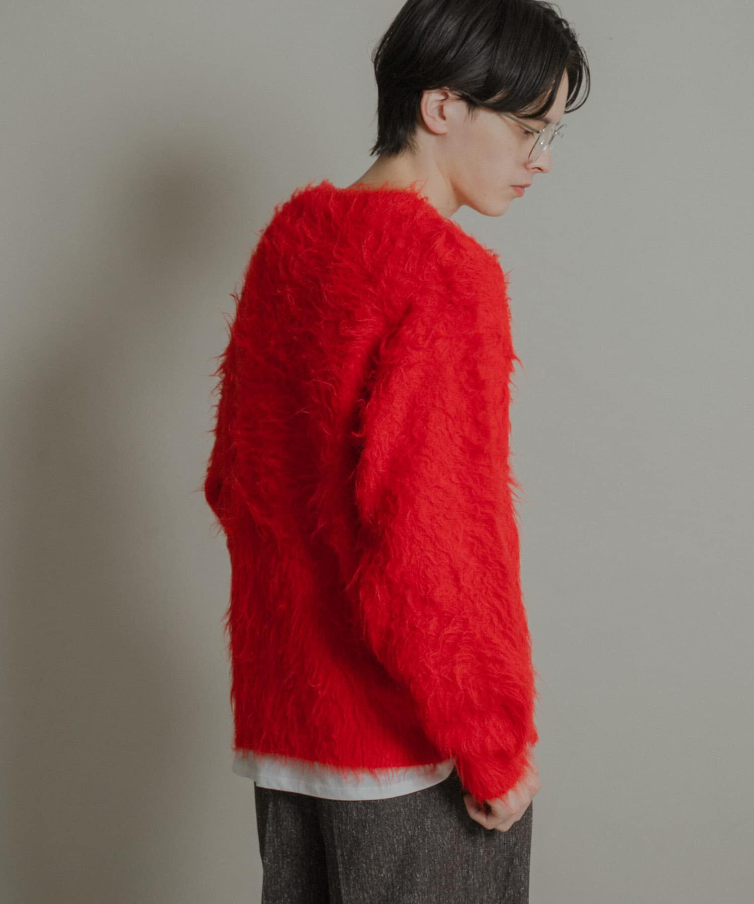 SENSE OF PLACE by URBAN RESEARCH「『洗濯可』シャギークルーネックニット」|ニット・セーター|