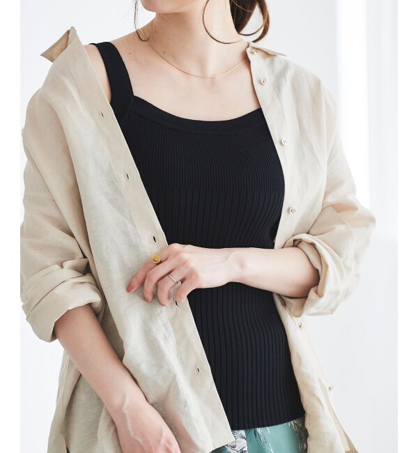  「リブニットキャミソール」|キャミソール|