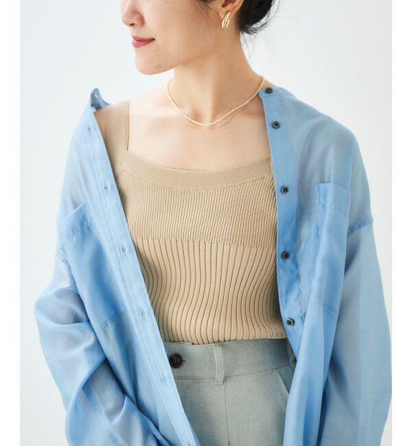  「リブニットキャミソール」|キャミソール|