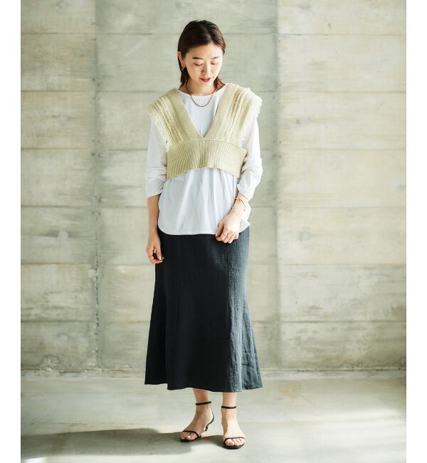 le.coeur blanc「TORRAZZO DONNAフリンジニットビスチェ」|キャミソール|