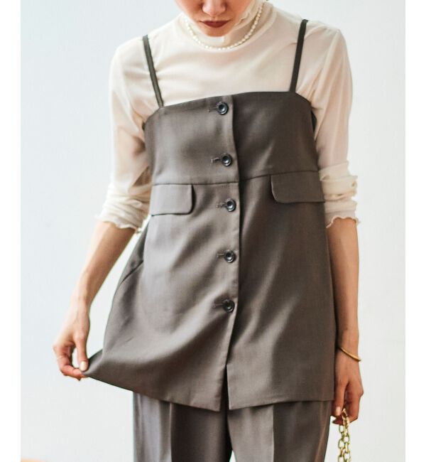 le.coeur blanc「サイロツイルビスチェ」|キャミソール|ブラウン