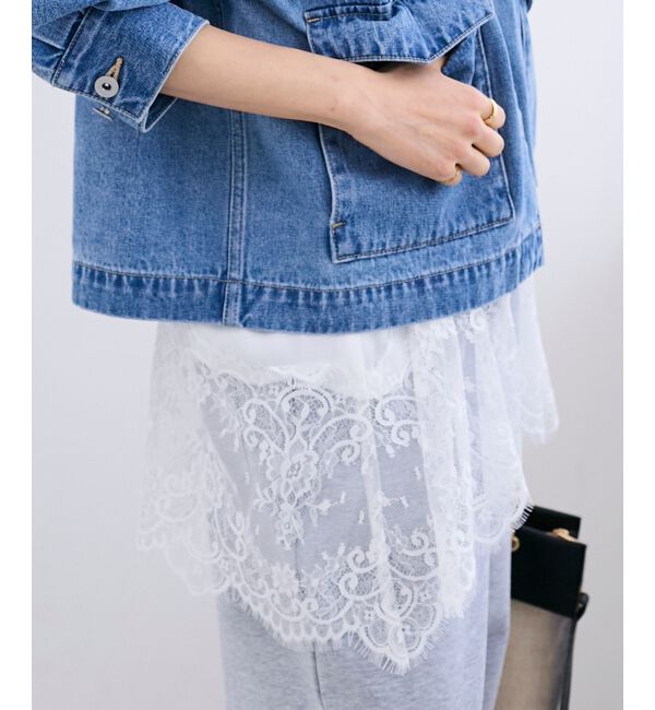  「裾レースキャミブラウス」|キャミソール|