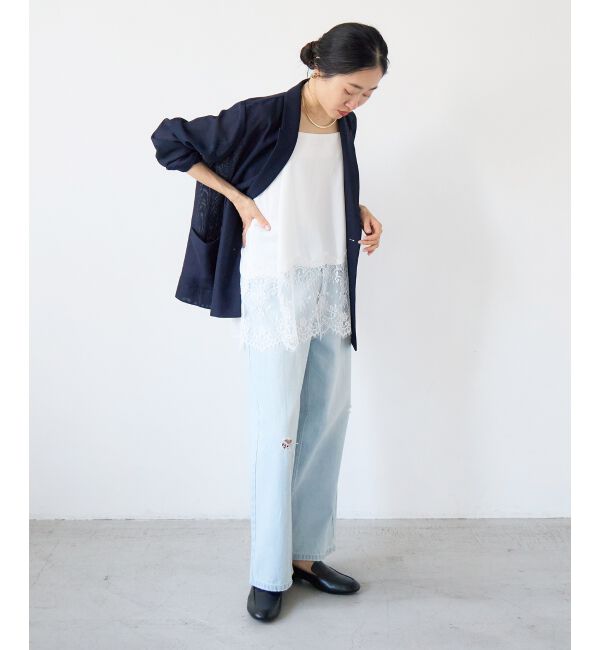  「裾レースキャミブラウス」|キャミソール|