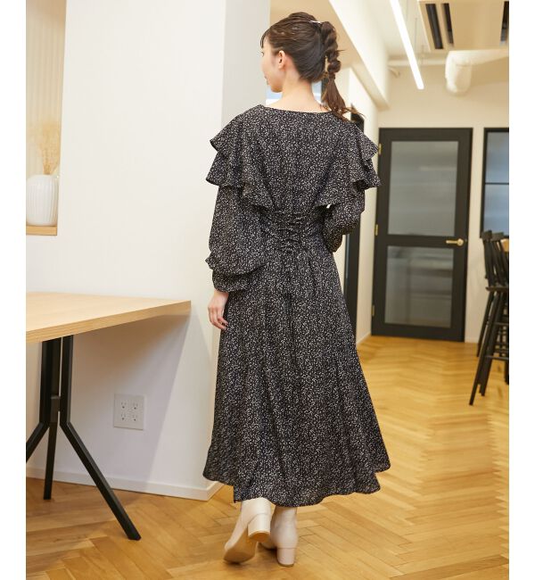 MAJESTICLEGON「スタイルアップフリルワンピース」|ワンピース|