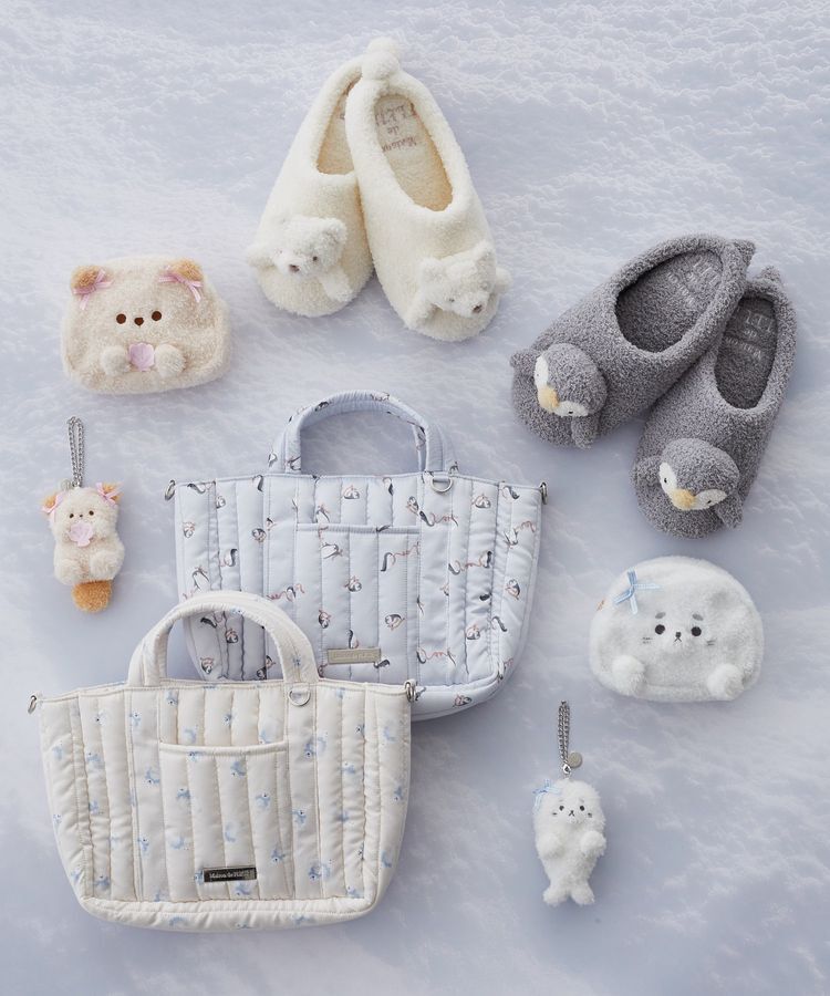Maison de FLEUR「シロクマルームシューズ」|ルームウェア|