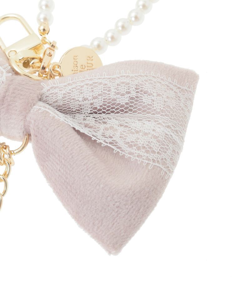 Maison de FLEUR「ベロアレースリボンチャーム」|その他|