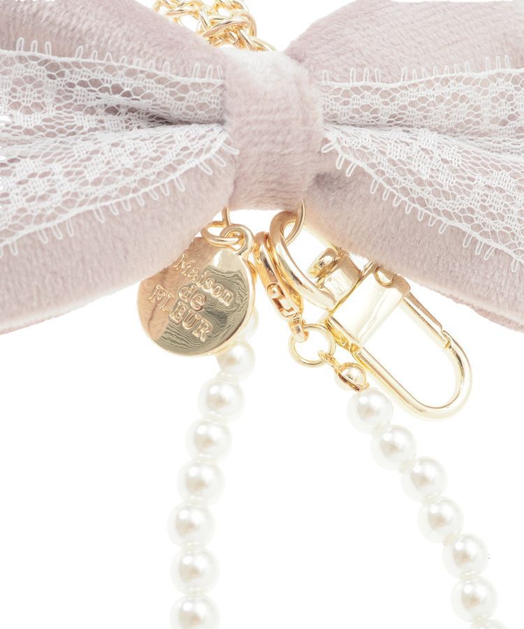 Maison de FLEUR「ベロアレースリボンチャーム」|その他|