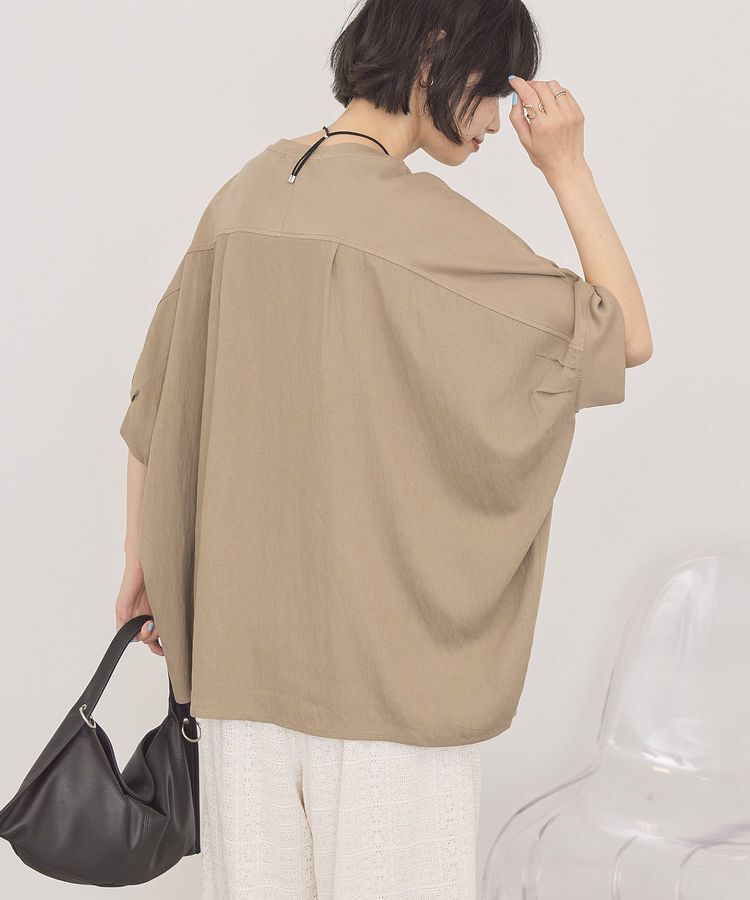 AMERICAN HOLIC「【接触冷感】異素材コクーンプルオーバー」|Tシャツ・カットソー|