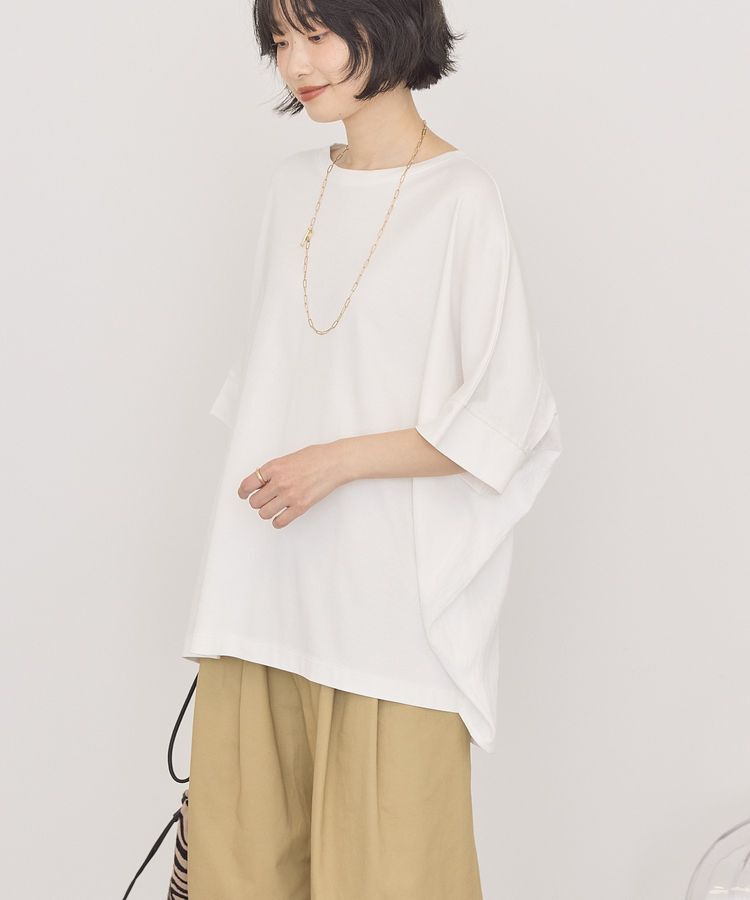 AMERICAN HOLIC「【接触冷感】異素材コクーンプルオーバー」|Tシャツ・カットソー|