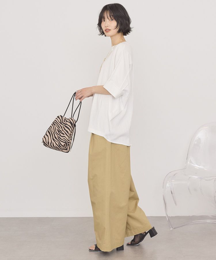 AMERICAN HOLIC「【接触冷感】異素材コクーンプルオーバー」|Tシャツ・カットソー|