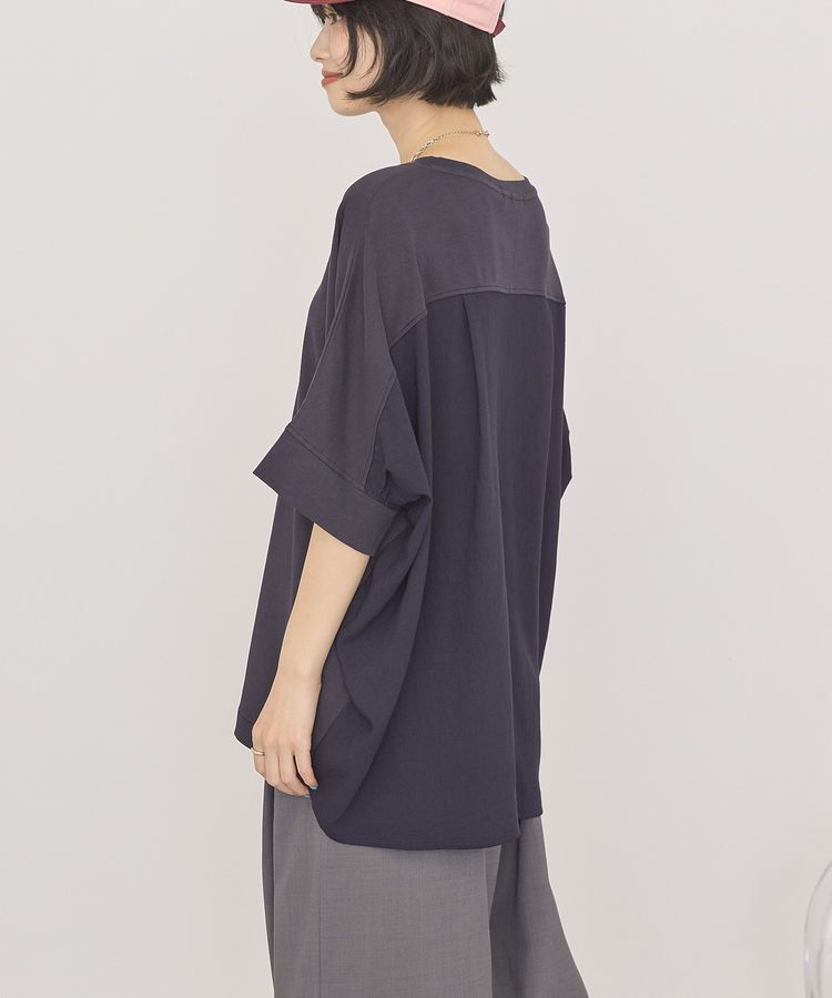 AMERICAN HOLIC「【接触冷感】異素材コクーンプルオーバー」|Tシャツ・カットソー|