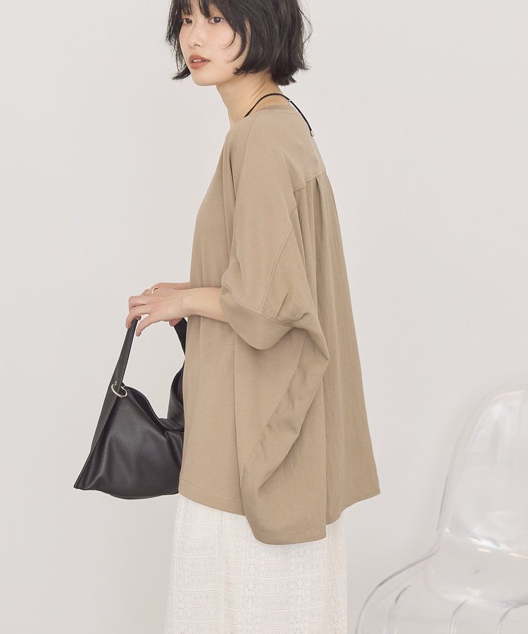 AMERICAN HOLIC「【接触冷感】異素材コクーンプルオーバー」|Tシャツ・カットソー|