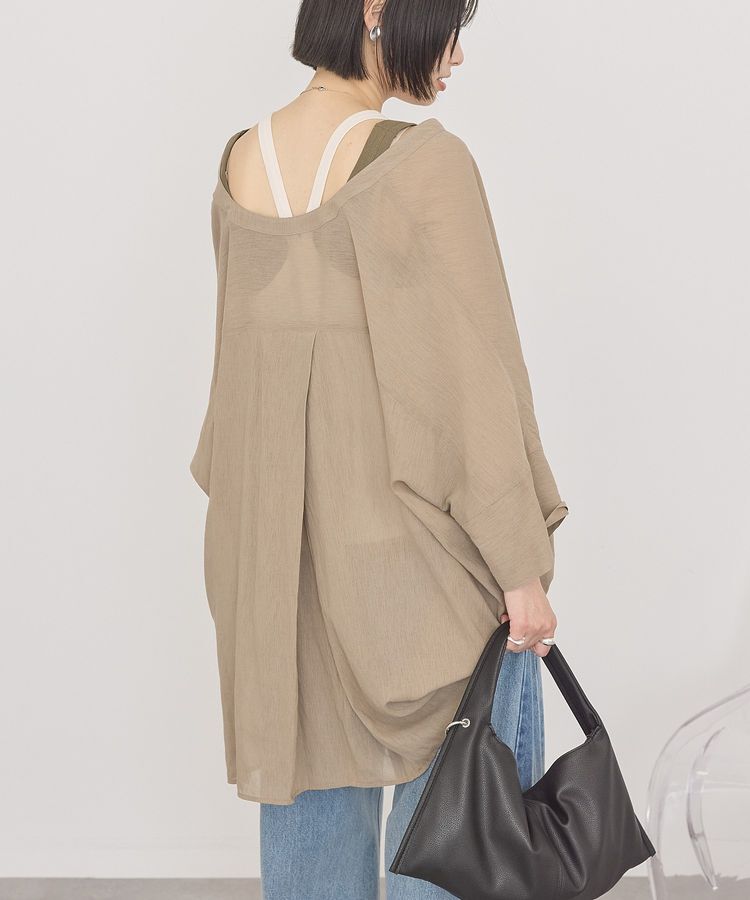 AMERICAN HOLIC「【接触冷感】Vネックポンチョシャツ」|シャツ・ブラウス|