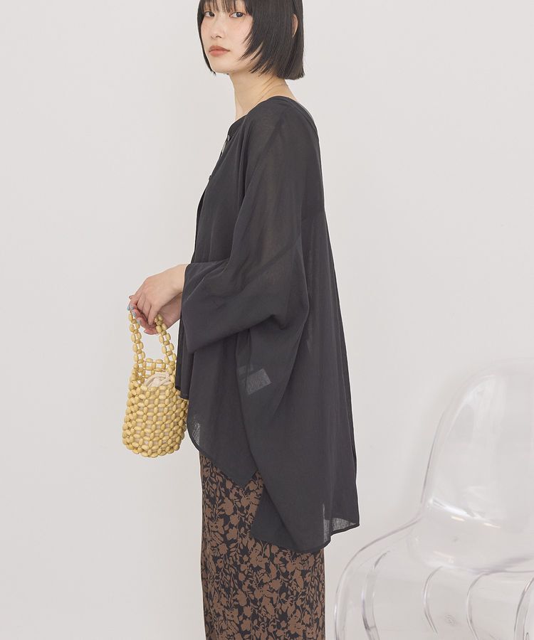 AMERICAN HOLIC「【接触冷感】Vネックポンチョシャツ」|シャツ・ブラウス|