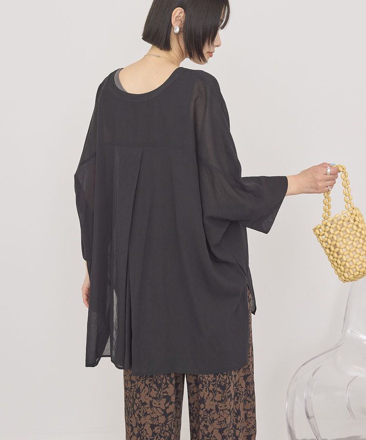 AMERICAN HOLIC「【接触冷感】Vネックポンチョシャツ」|シャツ・ブラウス|