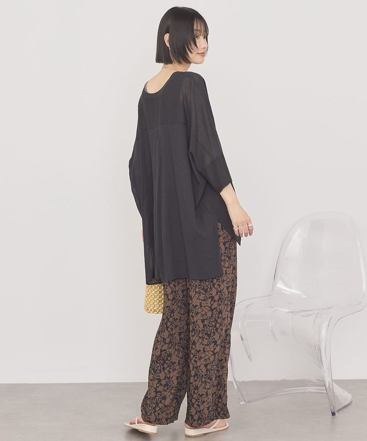 AMERICAN HOLIC「【接触冷感】Vネックポンチョシャツ」|シャツ・ブラウス|