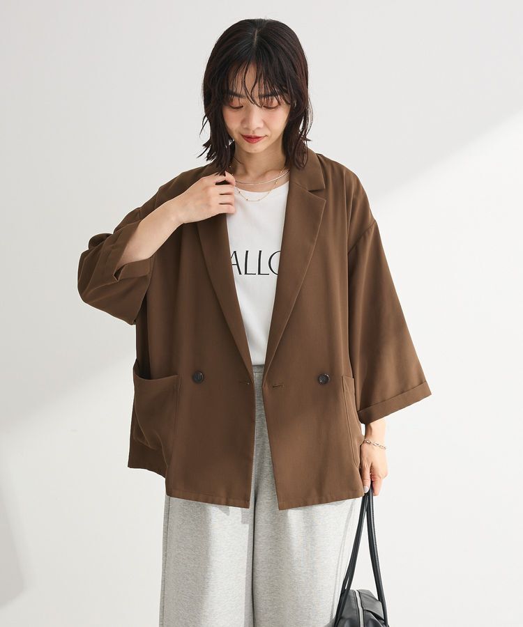 Green Parks「【適ON】シアーシャツジャケット」|テーラードジャケット|