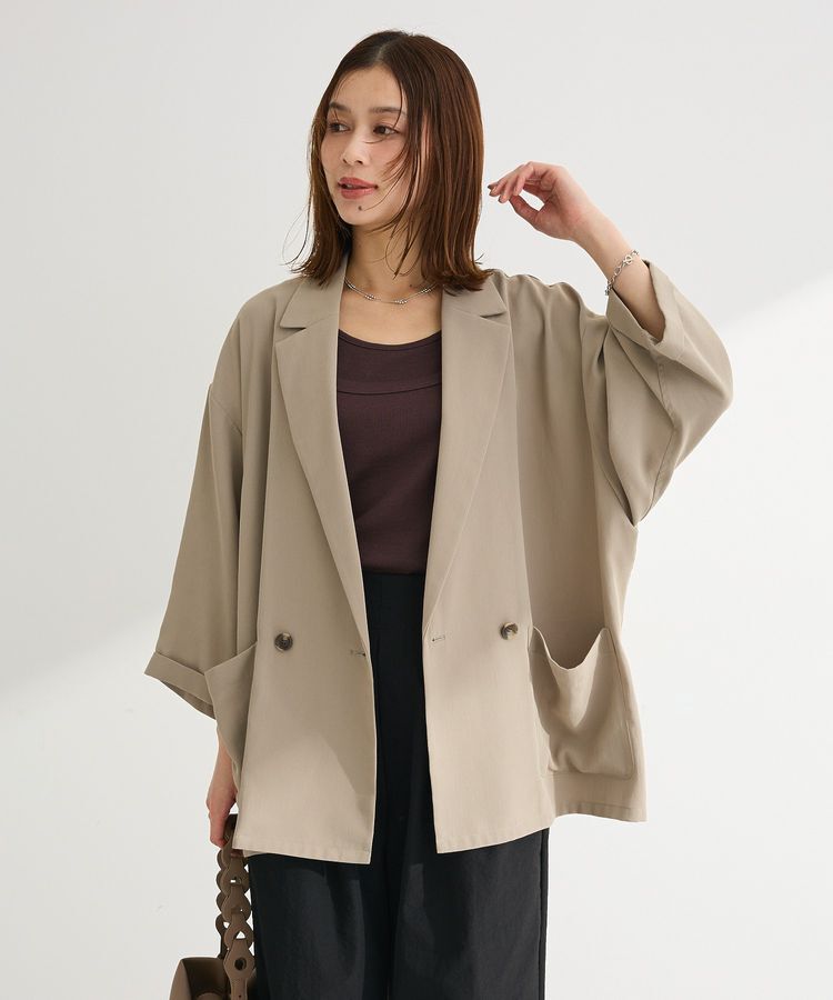 Green Parks「【適ON】シアーシャツジャケット」|テーラードジャケット|