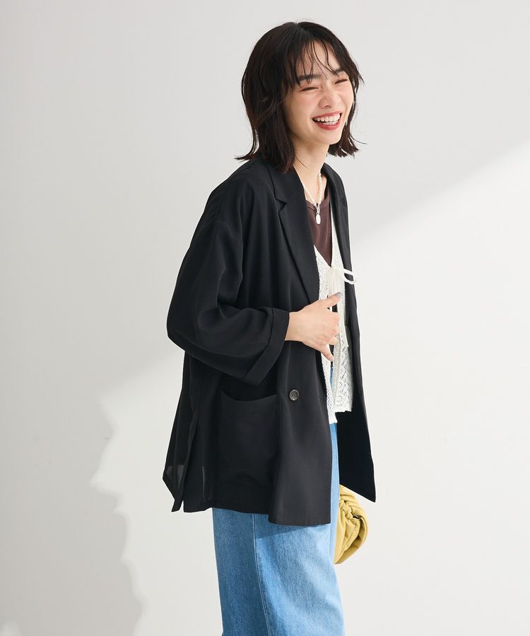 Green Parks「【適ON】シアーシャツジャケット」|テーラードジャケット|