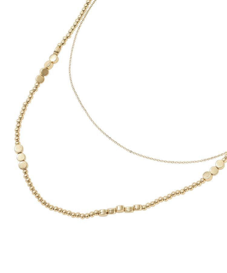 Green Parks「メタルビース2連ミディネックレス」|ネックレス|