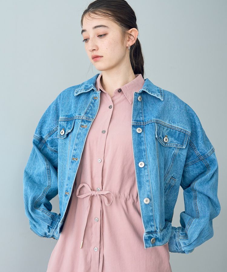 Editt by YECCA VECCA「フリンジデニムジャケット」|テーラードジャケット|