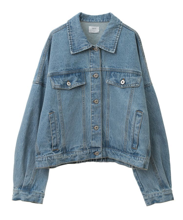 Editt by YECCA VECCA「フリンジデニムジャケット」|テーラードジャケット|