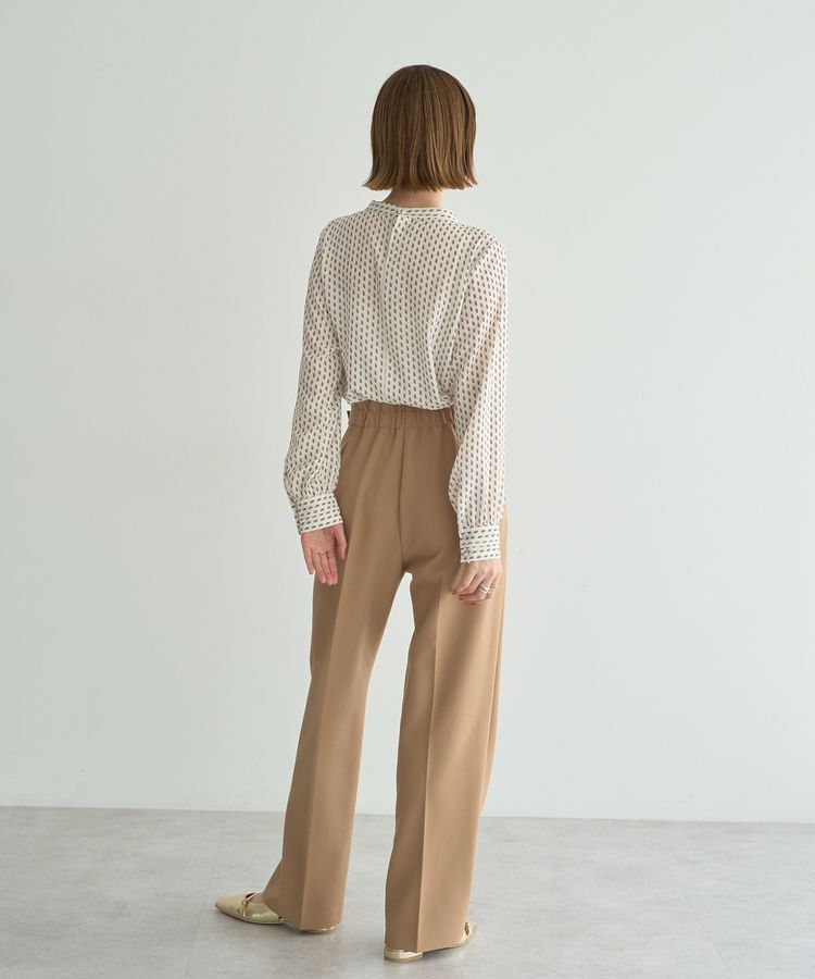 YECCA VECCA「ジオメ柄ボウタイブラウス」|シャツ・ブラウス|