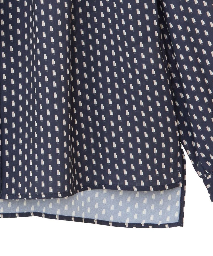 YECCA VECCA「ジオメ柄ボウタイブラウス」|シャツ・ブラウス|