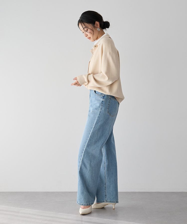 YECCA VECCA「2wayレイヤード風ポロニット」|ニット・セーター|