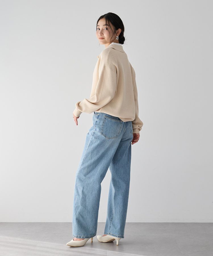 YECCA VECCA「2wayレイヤード風ポロニット」|ニット・セーター|