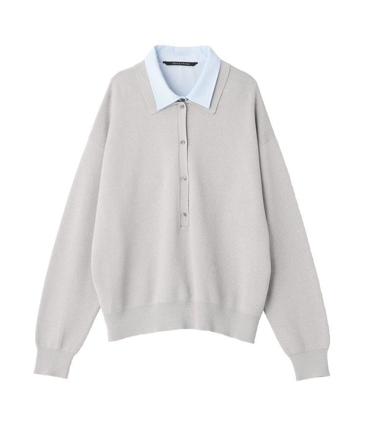 YECCA VECCA「2wayレイヤード風ポロニット」|ニット・セーター|