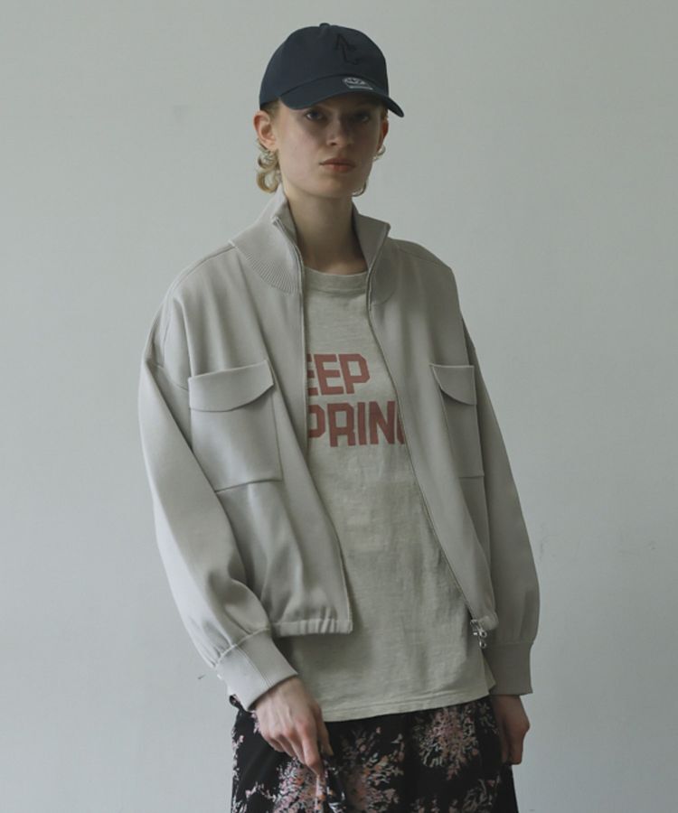 GARAGE OF GOOD CLOTHING「総針ニットWzipブルゾン2」|ブルゾン・スタジャン|Light Gray