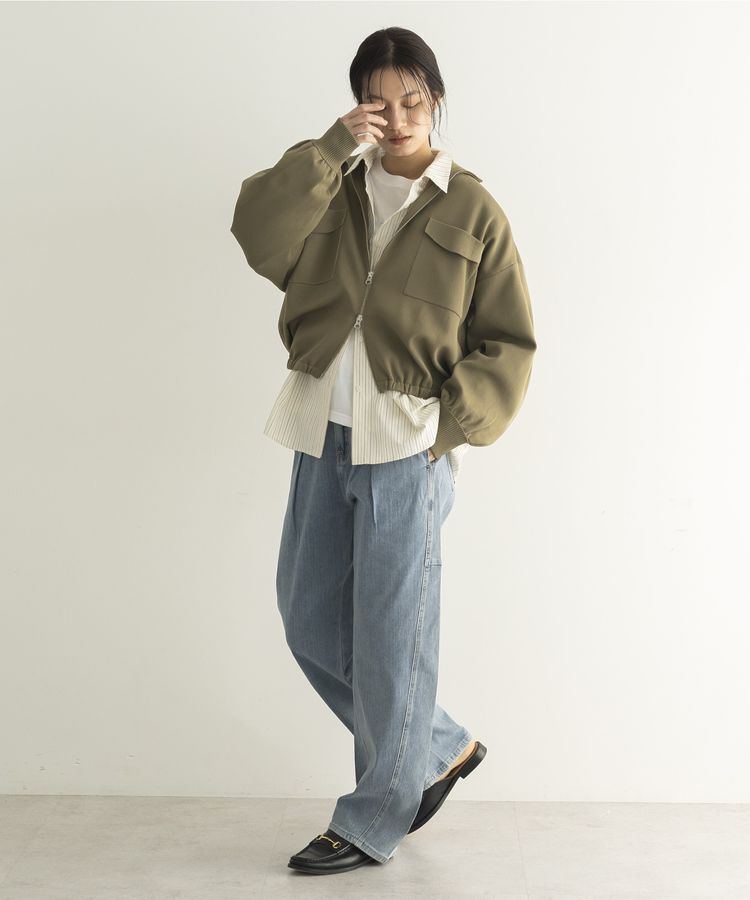 GARAGE OF GOOD CLOTHING「総針ニットWzipブルゾン2」|ブルゾン・スタジャン|