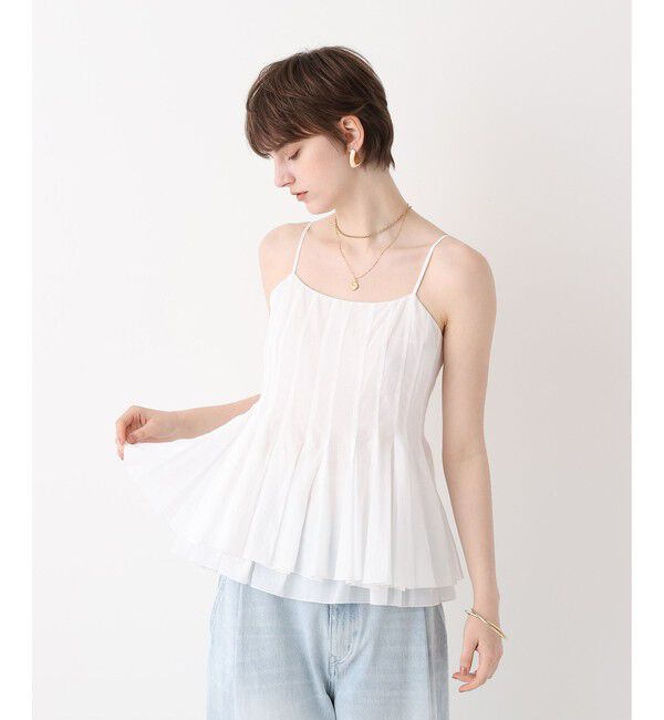 allureville「【ATELIER Line】リライムローンペプラムキャミソール」|キャミソール|