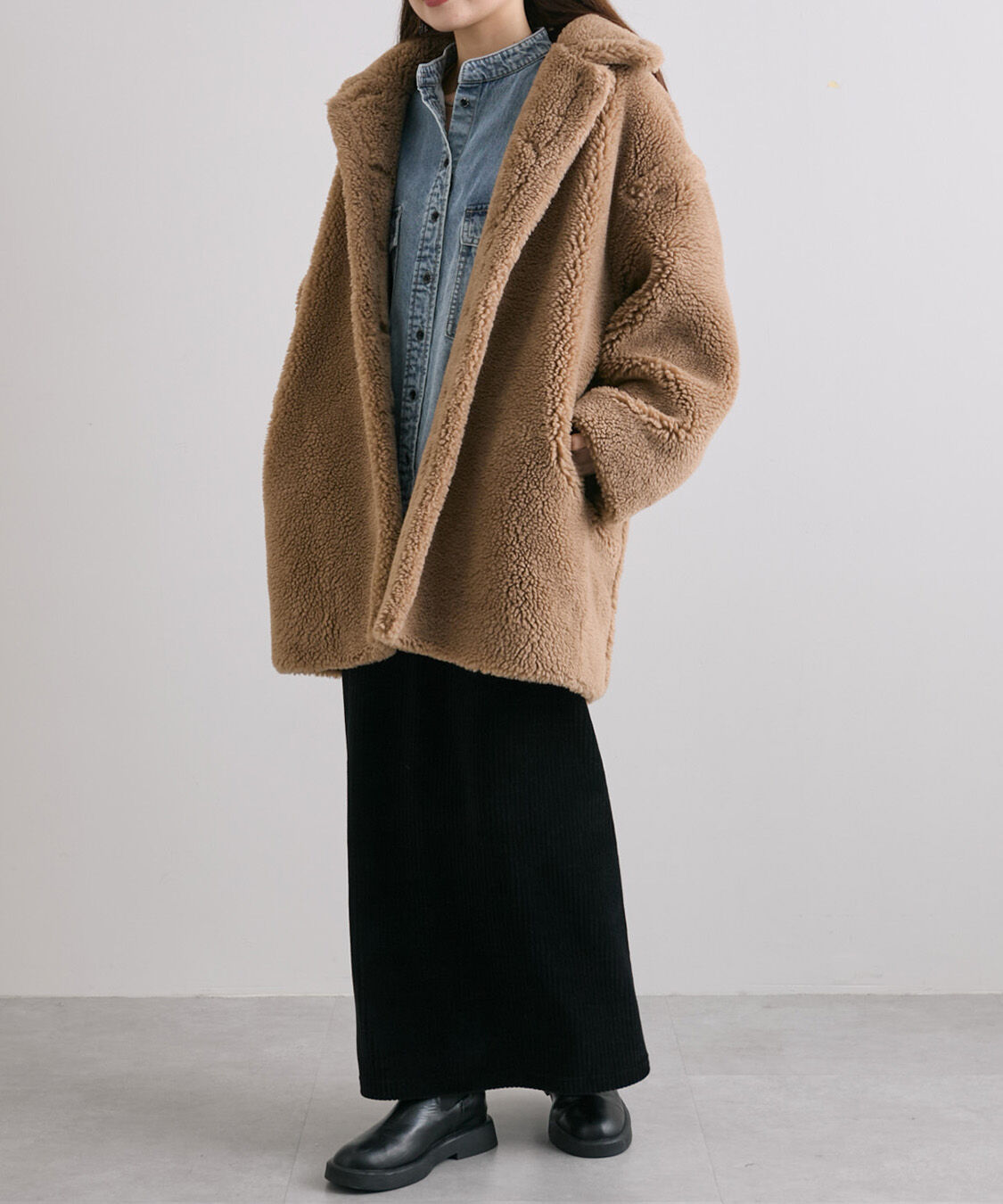  「【WEB限定/リバイバル】ステンカラーボアミドルコート」|その他|