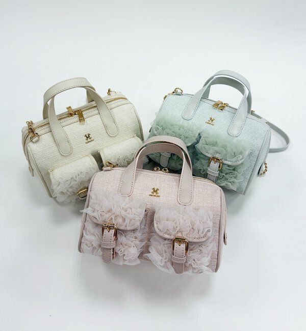  「チュールポケットミニボストンバッグ」|ショルダー・メッセンジャー|