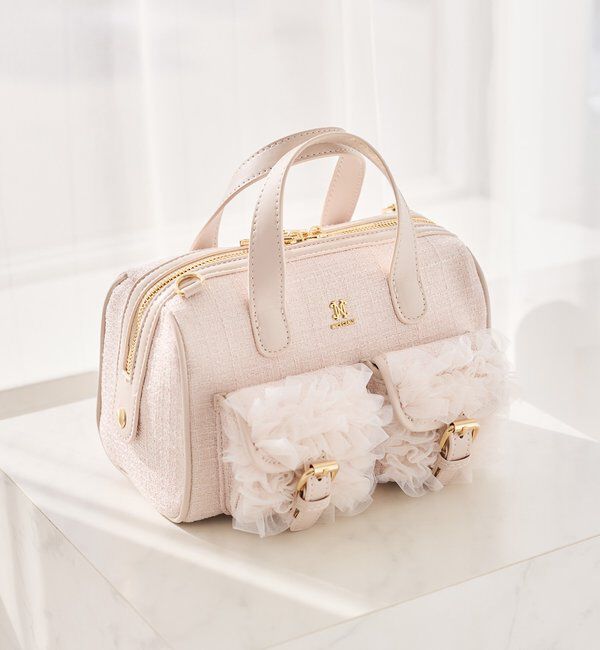  「チュールポケットミニボストンバッグ」|ショルダー・メッセンジャー|