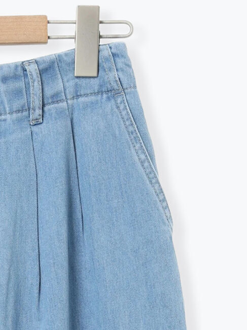 Samansa Mos2「デニムタックトラウザー」|その他|