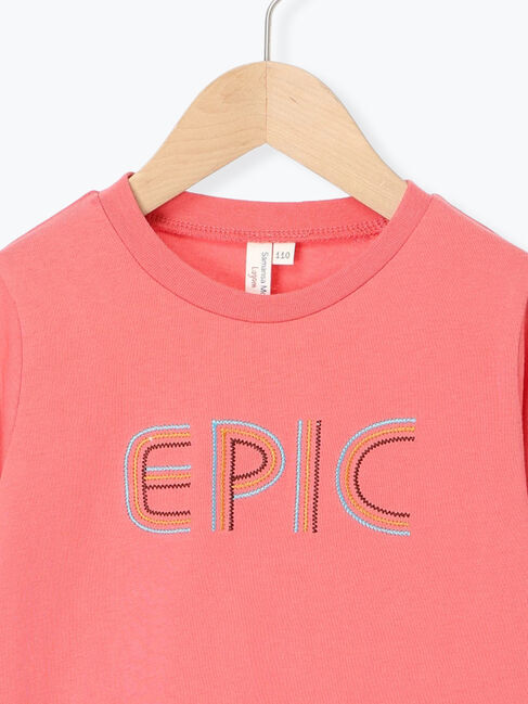 Samansa Mos2 Lagom「ステッチロゴロンT」|Tシャツ・カットソー|