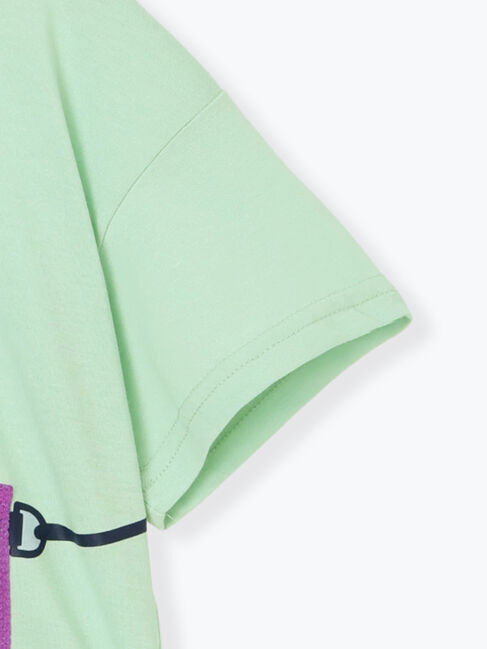 Samansa Mos2 Lagom「【吸水速乾】メッシュポケット恐竜Tシャツ」|Tシャツ・カットソー|