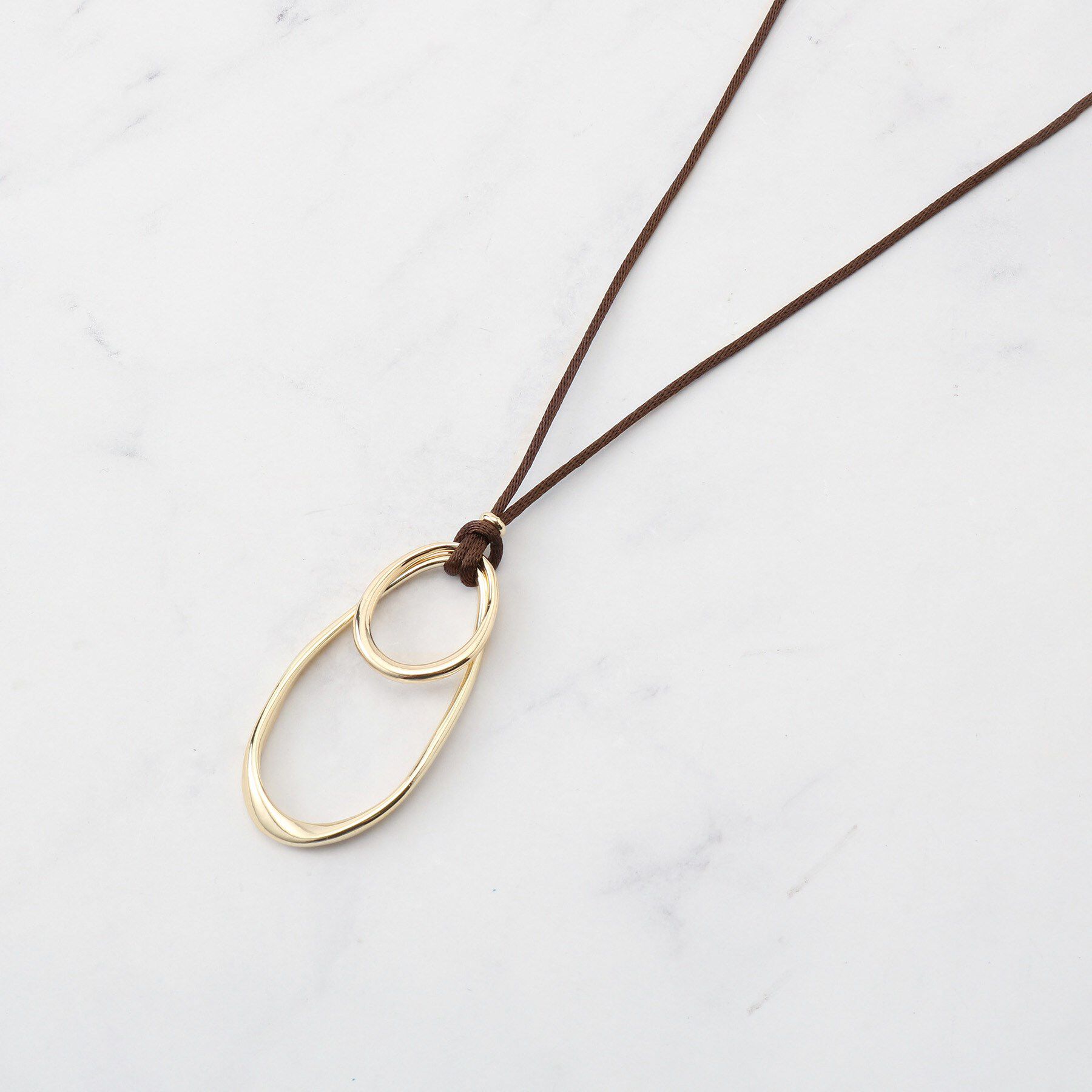 UNTITLED「ビッグオーバルネックレス」|ネックレス|ゴールド(007)