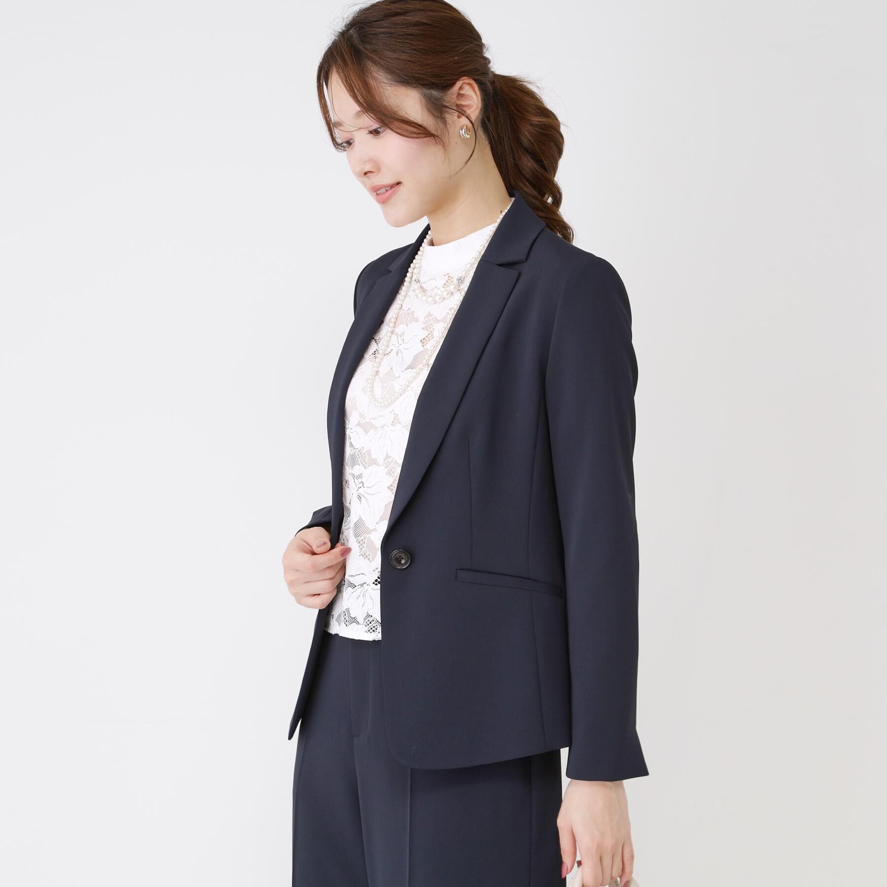 COUP DE CHANCE「【手洗い可／日本製／伸縮性／スーツ可】テーラードジャケット」|テーラードジャケット|