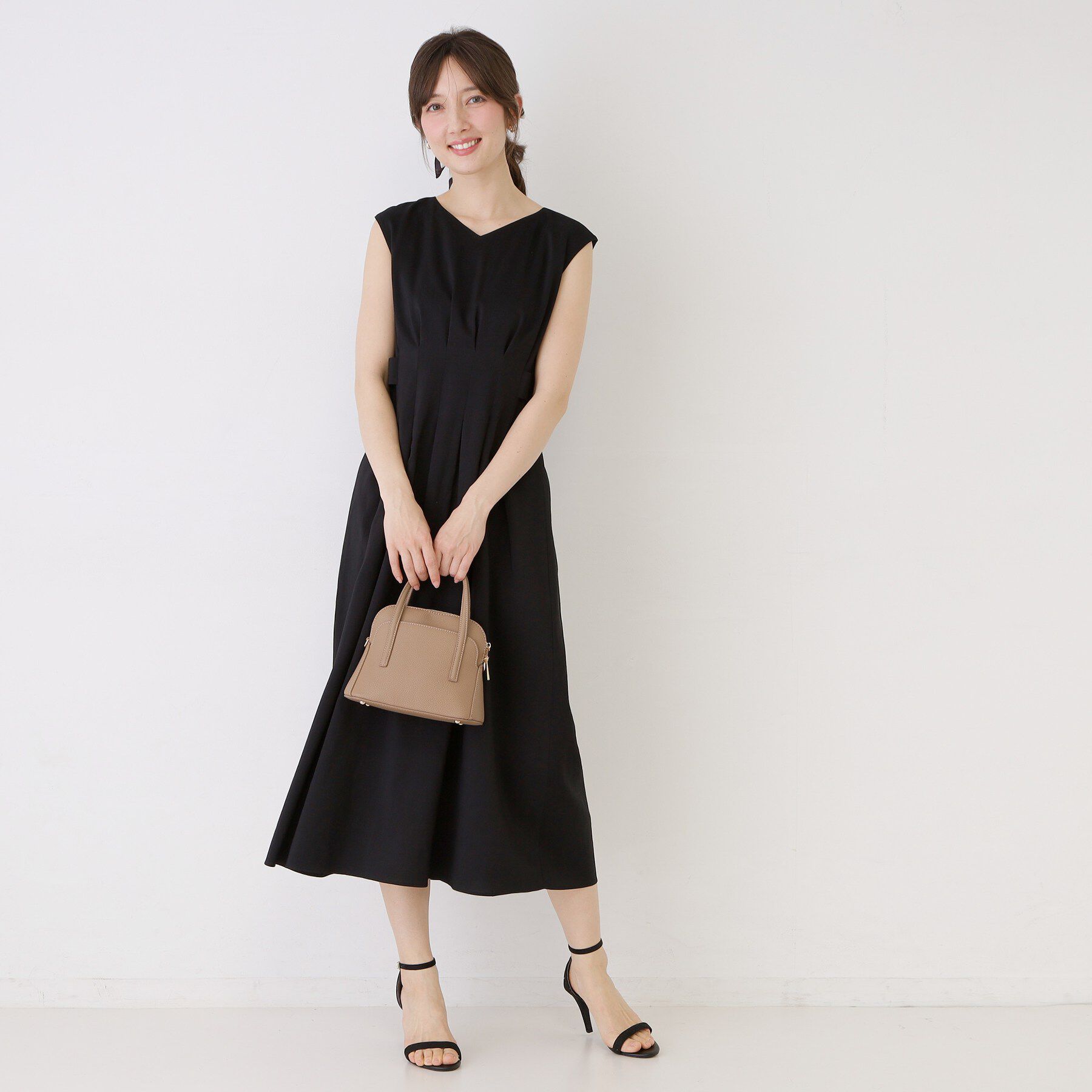 COUP DE CHANCE「【手洗い可／日本製】ノースリーブフレアワンピース」|ワンピース|