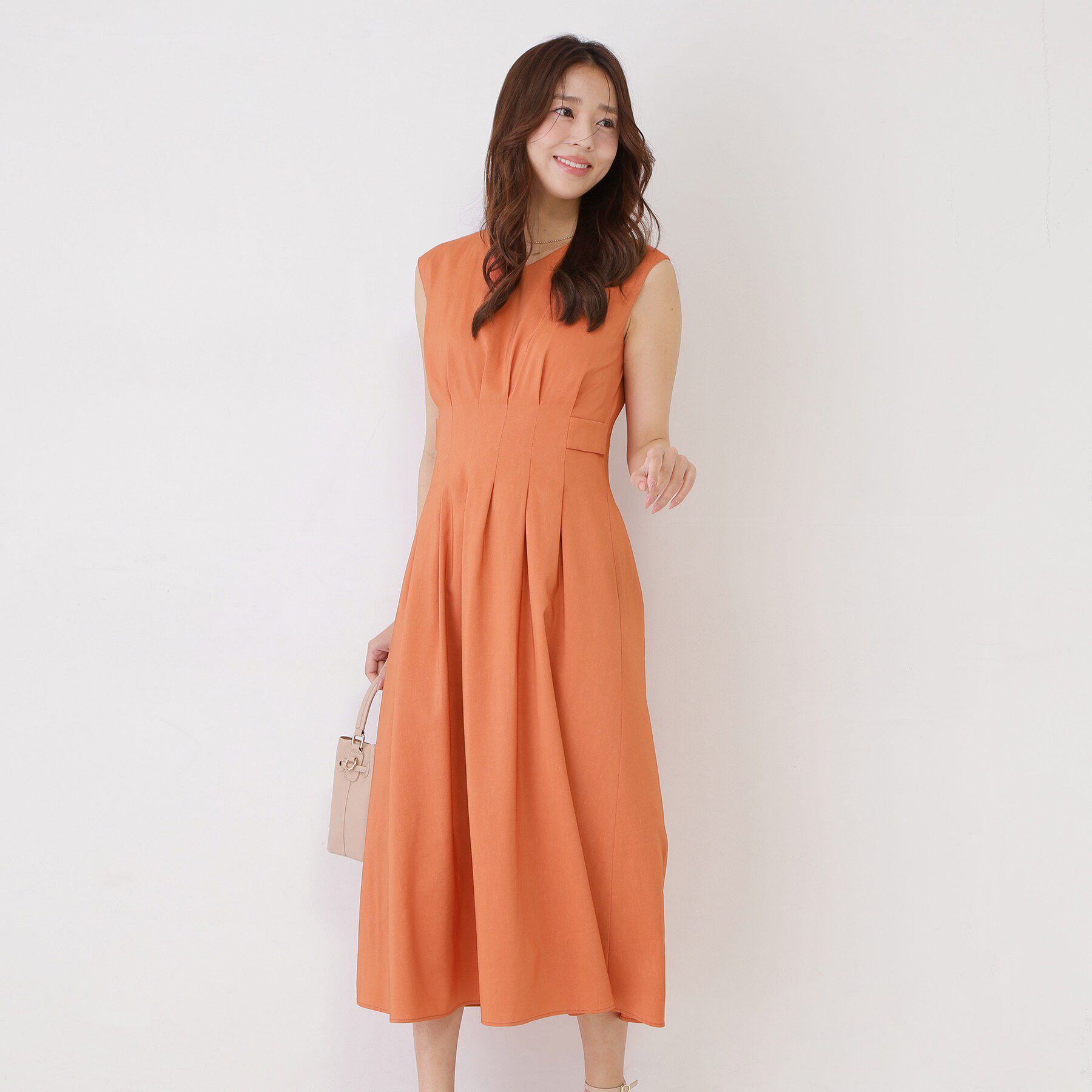 COUP DE CHANCE「【手洗い可／日本製】ノースリーブフレアワンピース」|ワンピース|