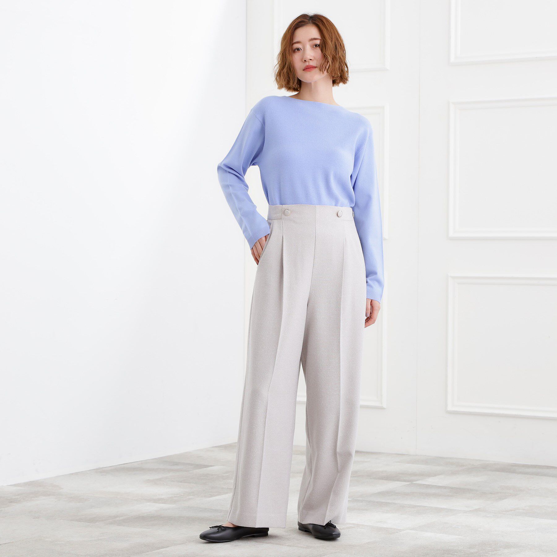 grove「春新色！洗濯機で洗えるベーシックニット【毛玉軽減】」|ニット・セーター|