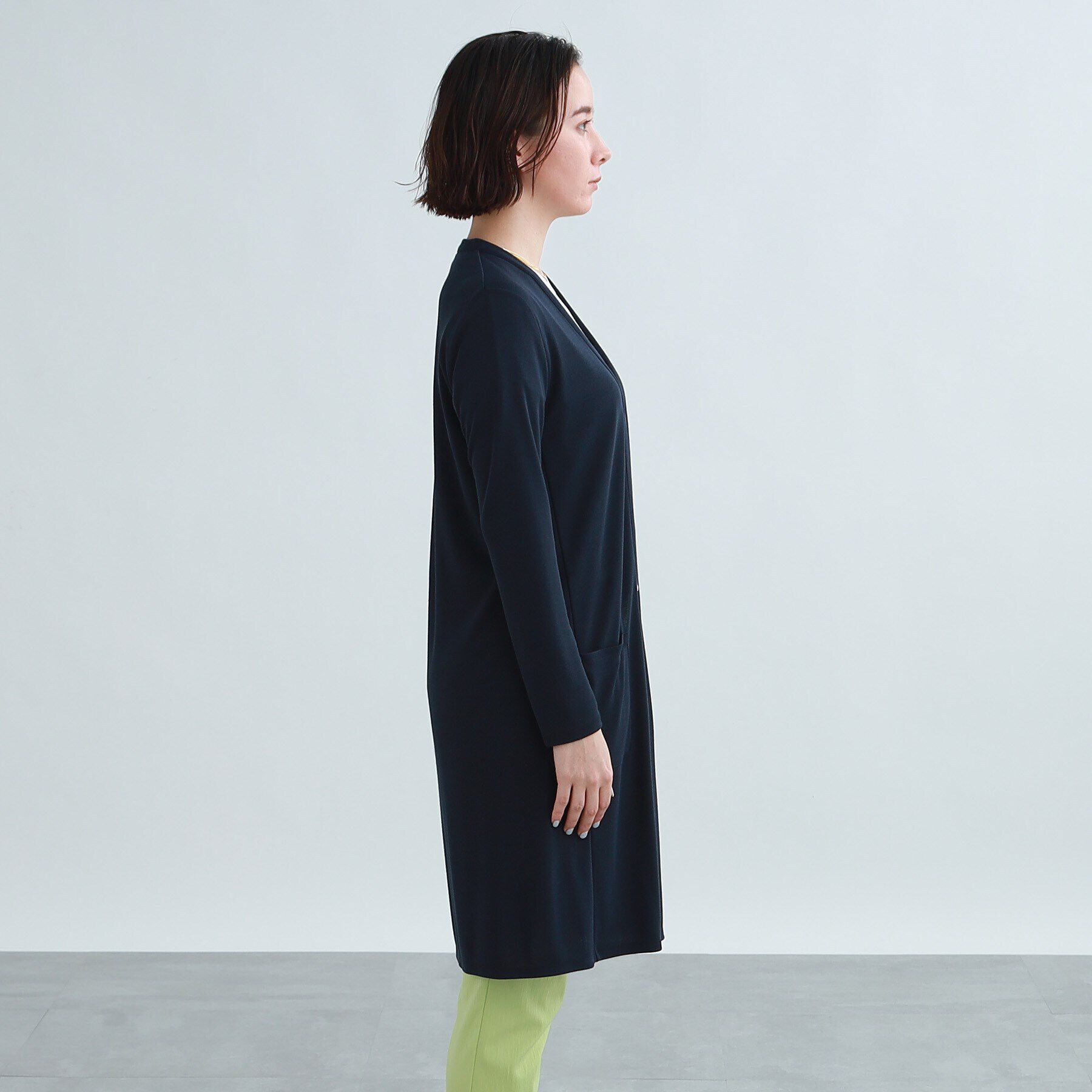 INDIVI「【洗える/UVケア/接触冷感/日本製】定番！ロング丈カーディガン」|カーディガン|