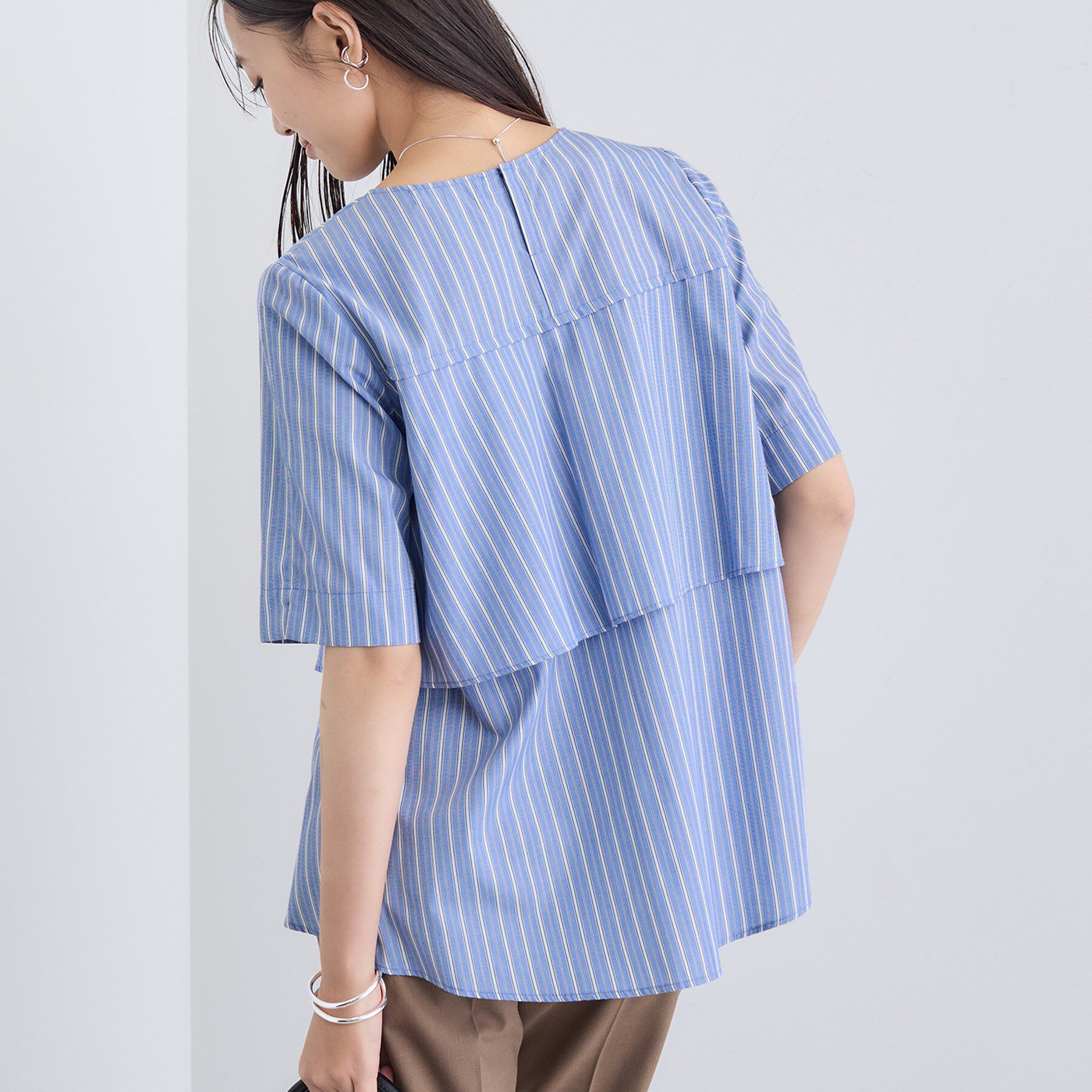 INDIVI「【UVケア】バックデザインブラウス」|シャツ・ブラウス|