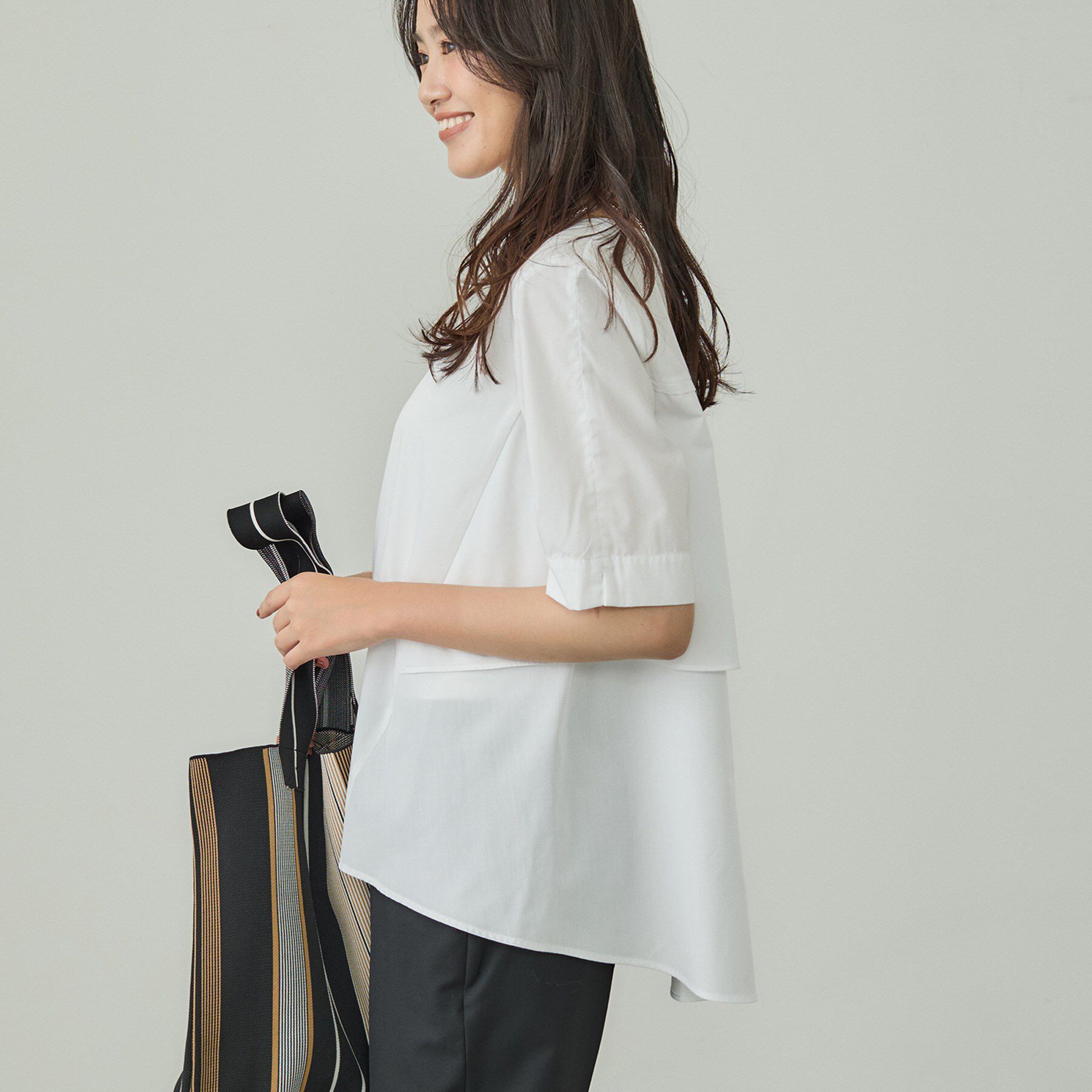 INDIVI「【UVケア】バックデザインブラウス」|シャツ・ブラウス|